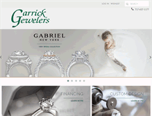 Tablet Screenshot of garrickjewelers.com
